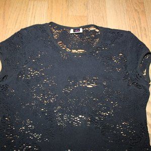 TD4 BLACK SHORT SLEEVE TOP SHIRT M